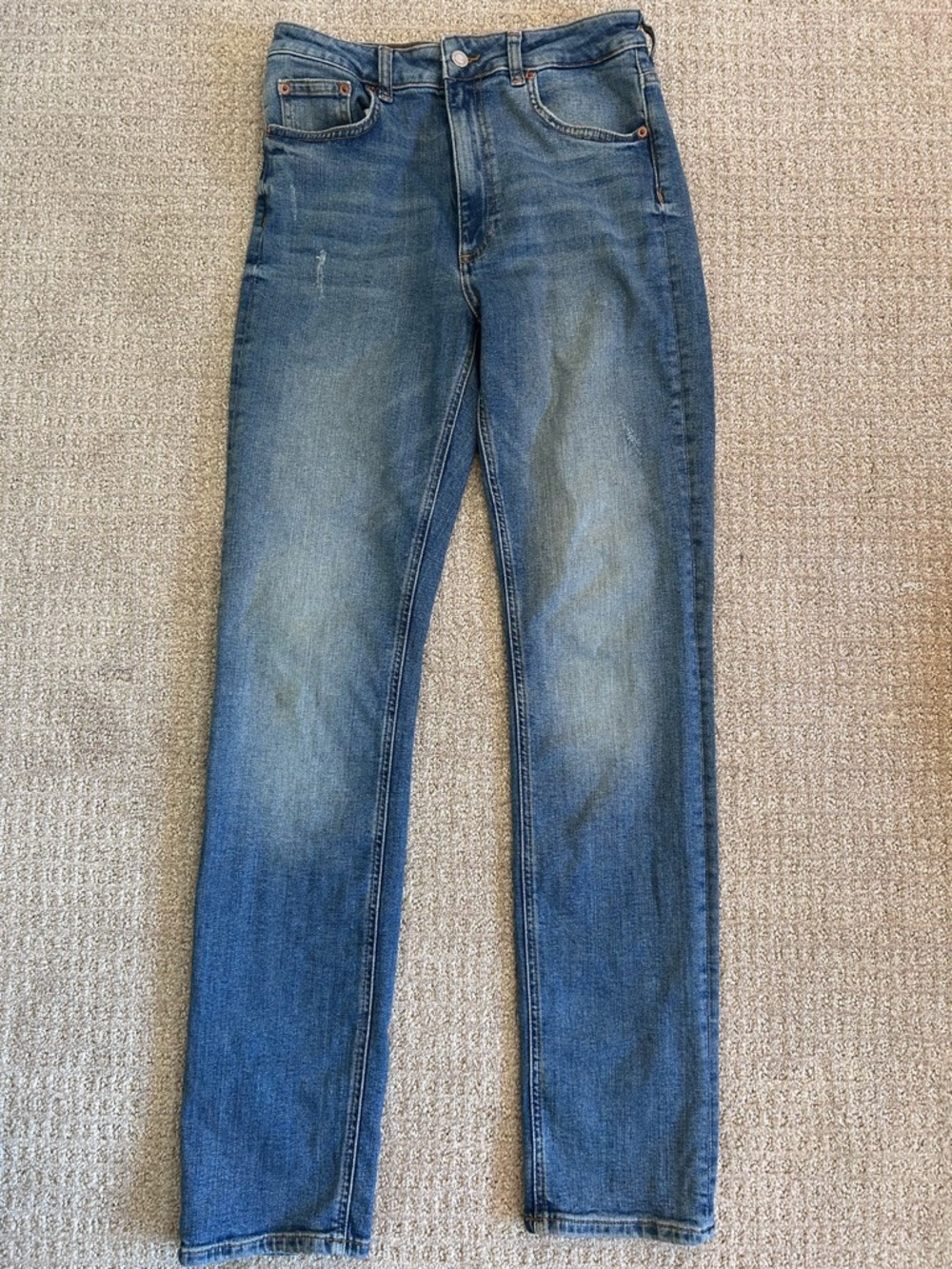 Zara High Waisted Straight Jean Size 4